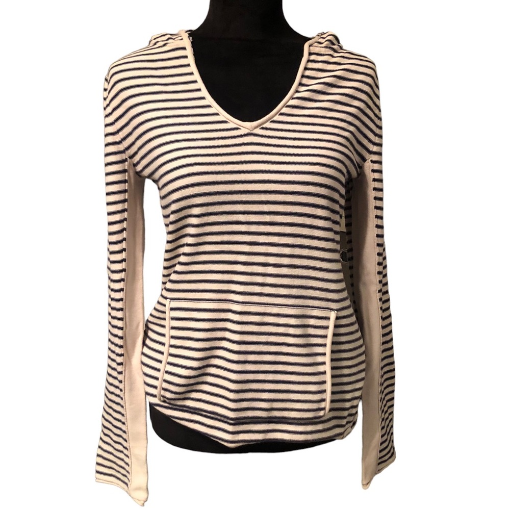 Roxy Blue & White Striped Hoodie size X-Large - Picture 4 of 12